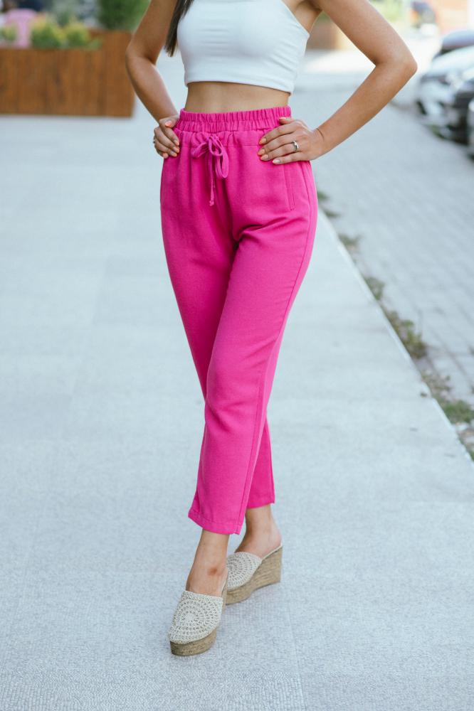 Pembe%20%20Keten%20Pantolon