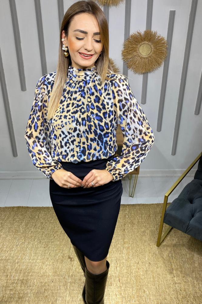 Mavi%20Leoparlı%20Veroni%20Elbise
