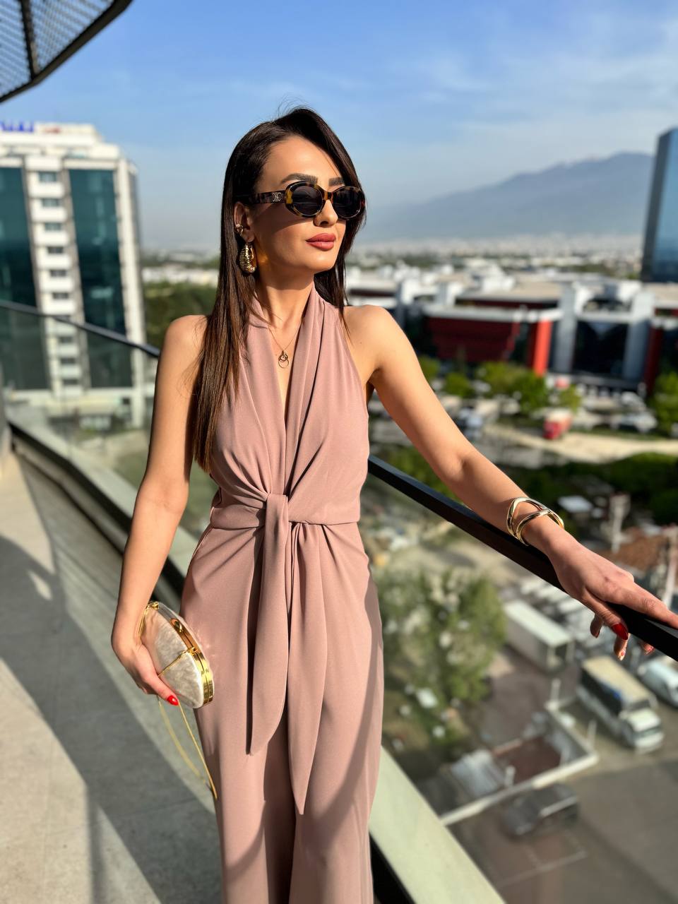 Tasarım%20Camel-Bej%20Zara%20Krep%20Kumaş%20Bağlamalı%20Tulum