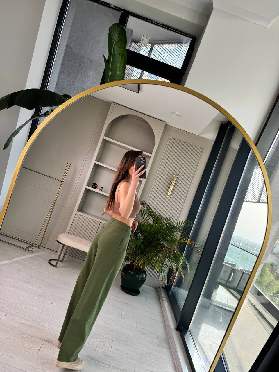 Yeşil%20Premium%20Keten%20Pantolon