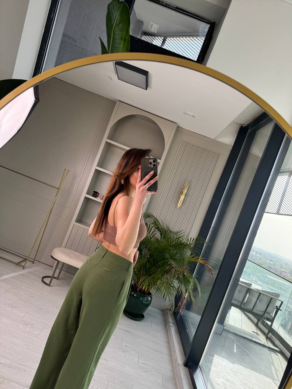 Yeşil%20Premium%20Keten%20Pantolon