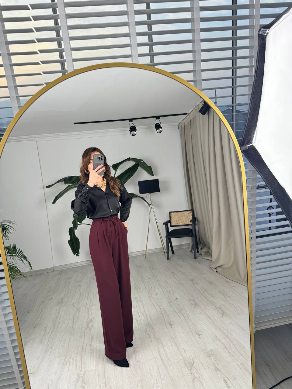 Bordo%20Premium%20İthal%20Krep%20Kumaş%20Beli%20Lastikli%20Palazzo%20Pantolon