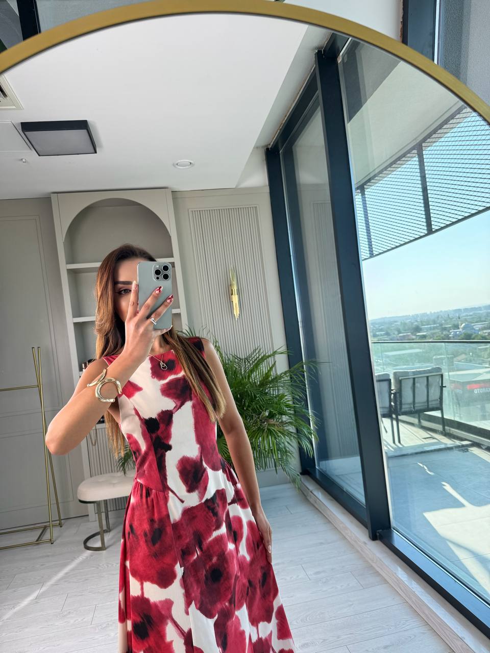 Gelincik%20Desenli%20Midi%20Boy%20Elbise