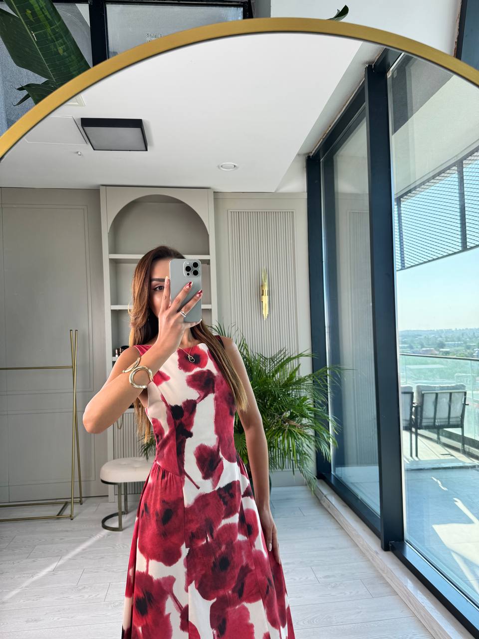 Gelincik%20Desenli%20Midi%20Boy%20Elbise