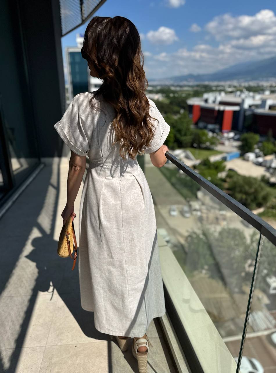 Natural%20Bej%20Astarlı%20Dantel%20Detay%20Lüks%20Kalite%20Keten%20Elbise
