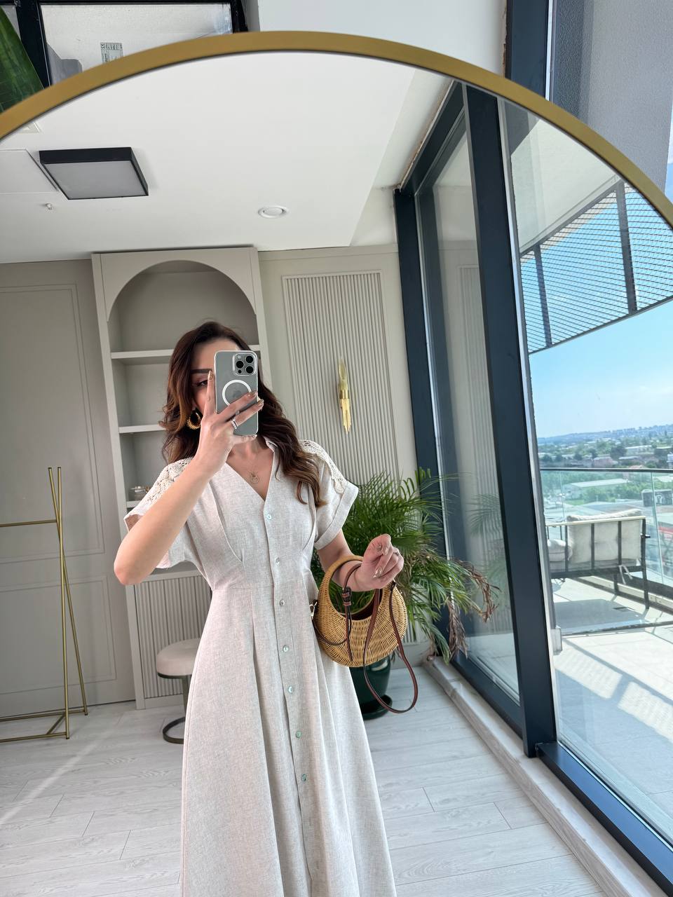 Natural%20Bej%20Astarlı%20Dantel%20Detay%20Lüks%20Kalite%20Keten%20Elbise