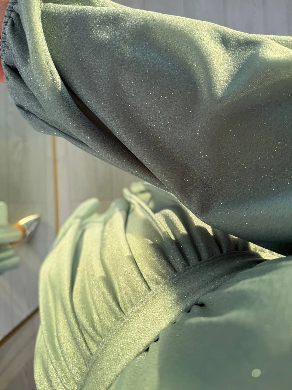 Mint%20Turkuaz%20Işıltılı%20Full%20Astarlı%20Maxi%20Boy%20Kuşaklı%20Elbise