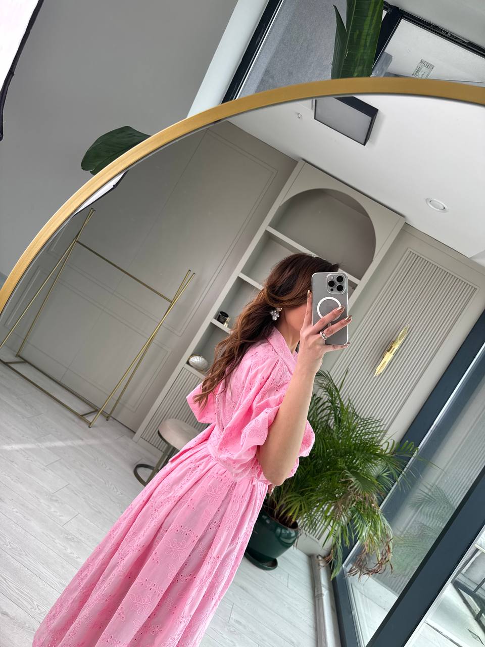 Pembe%20Kemerli%20%100%20Pamuk%20Astarlı%20Premium%20Seri%20Elbise