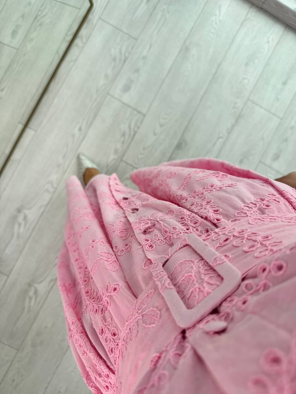 Pembe%20Kemerli%20%100%20Pamuk%20Astarlı%20Premium%20Seri%20Elbise