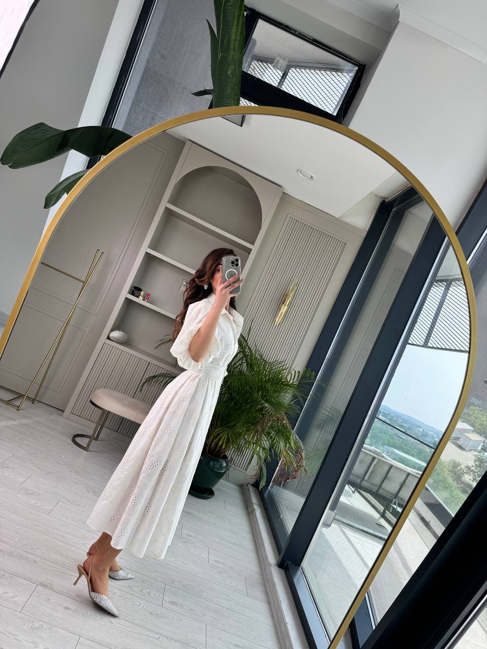 Beyaz%20Kemerli%20%100%20Pamuk%20Astarlı%20Premium%20Seri%20Elbise