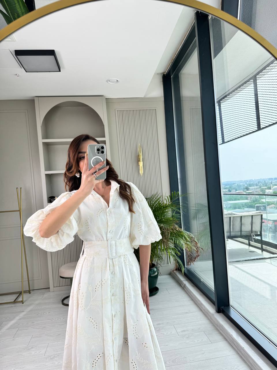 Beyaz%20Kemerli%20%100%20Pamuk%20Astarlı%20Premium%20Seri%20Elbise