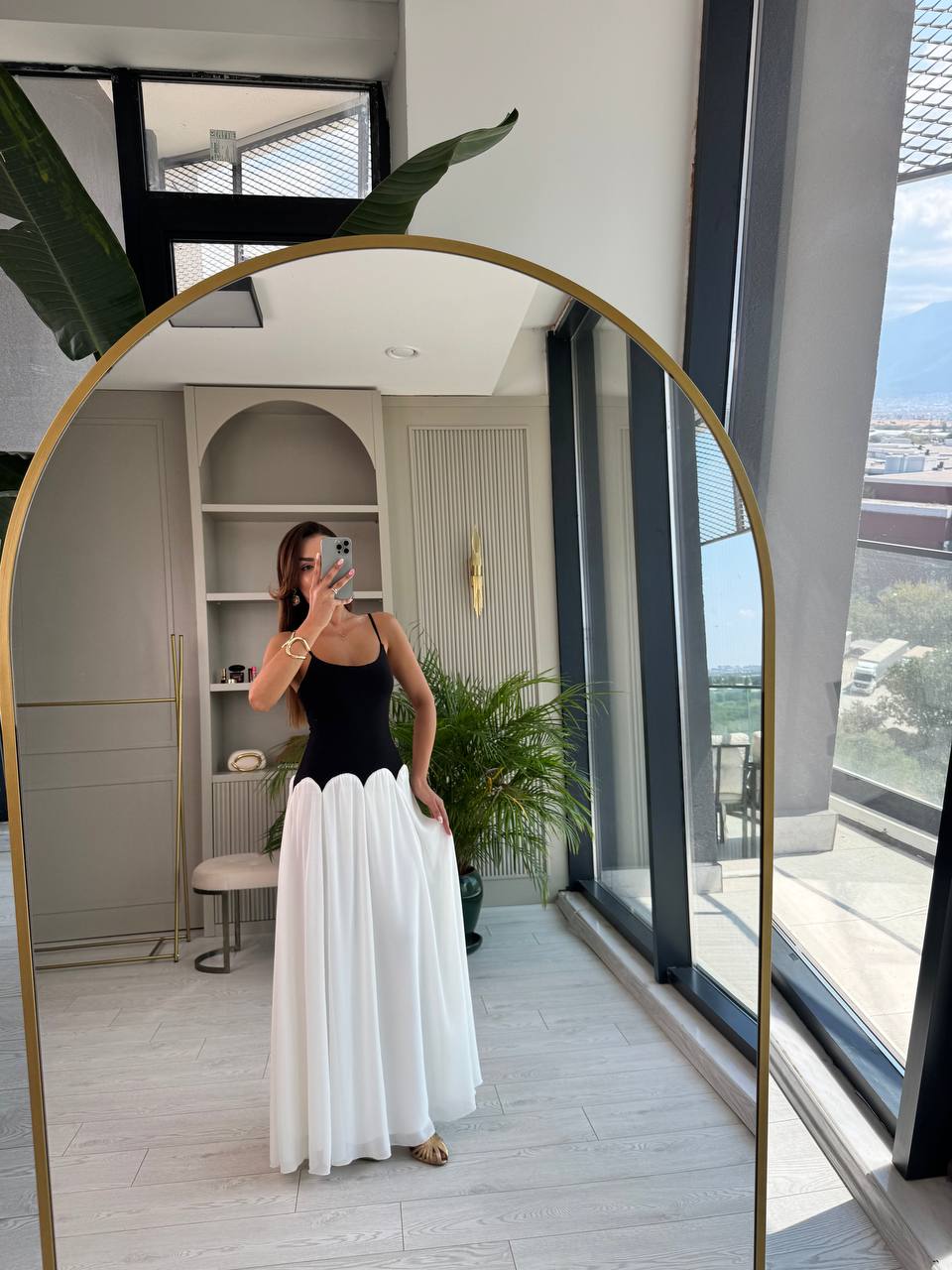 Tasarım%20Eteği%20Şifon%20Astarlı%20Premium%20Elbise