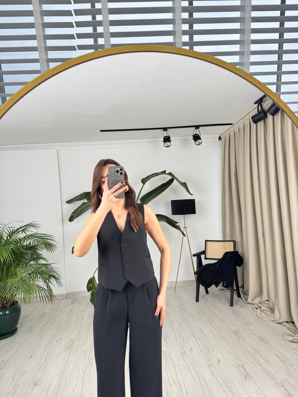 Siyah%20Premium%20Seri%20ithal%20ipekli%20Krep%20Kumaş%20Astarlı%20Yelek