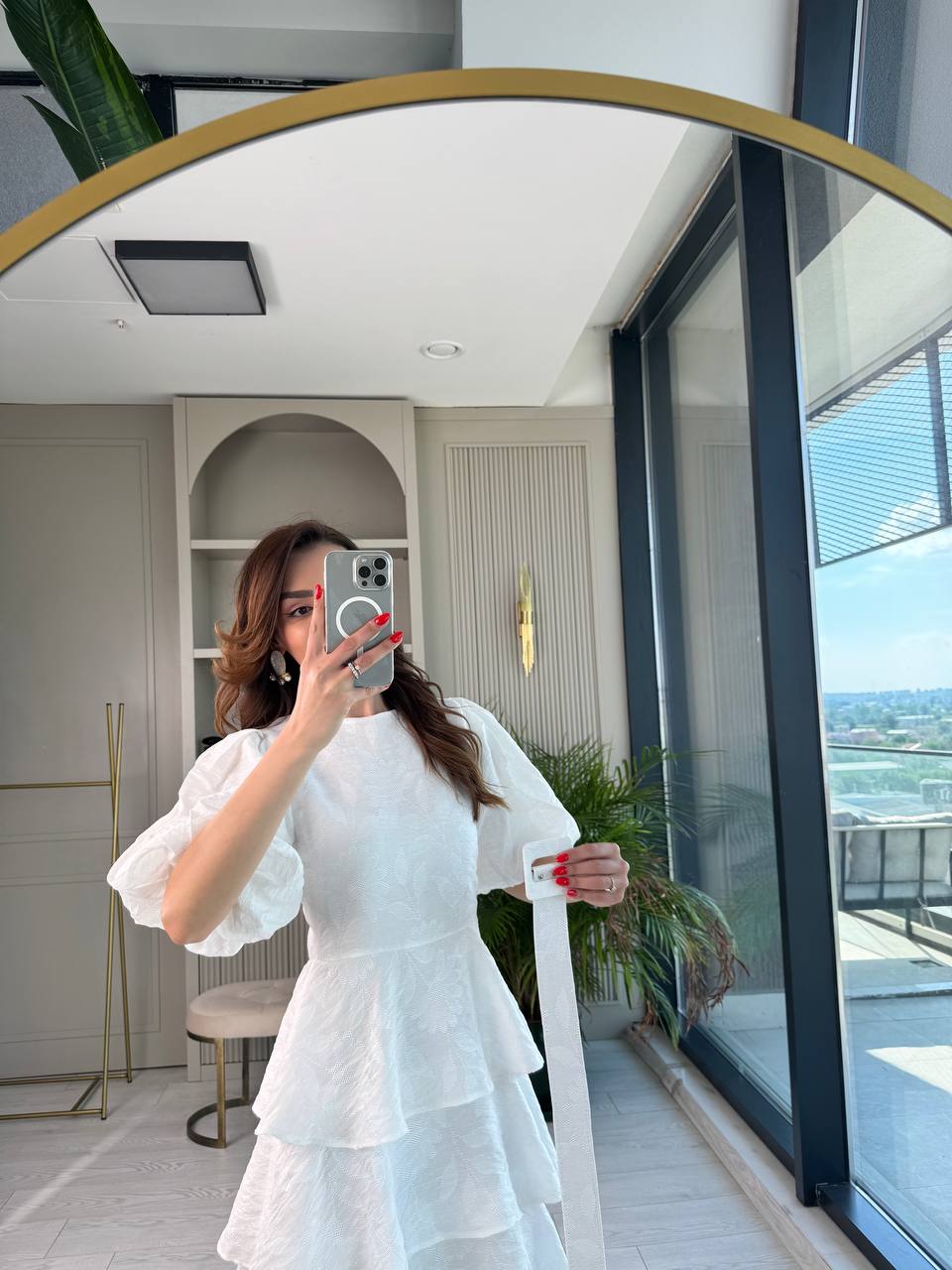 Beyaz%20%20%100%20Pamuklu%20Lüks%20Kumaş%20Eteği%20Kat%20Kat%20Astarlı%20Elbise