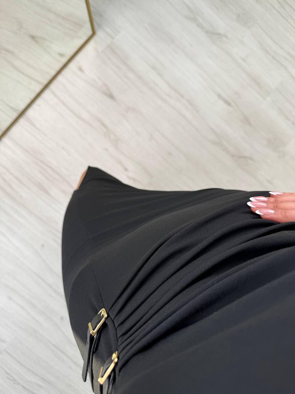 Siyah%20Zara%20Model%20Süs%20Kemerli%20Kalem%20Elbise