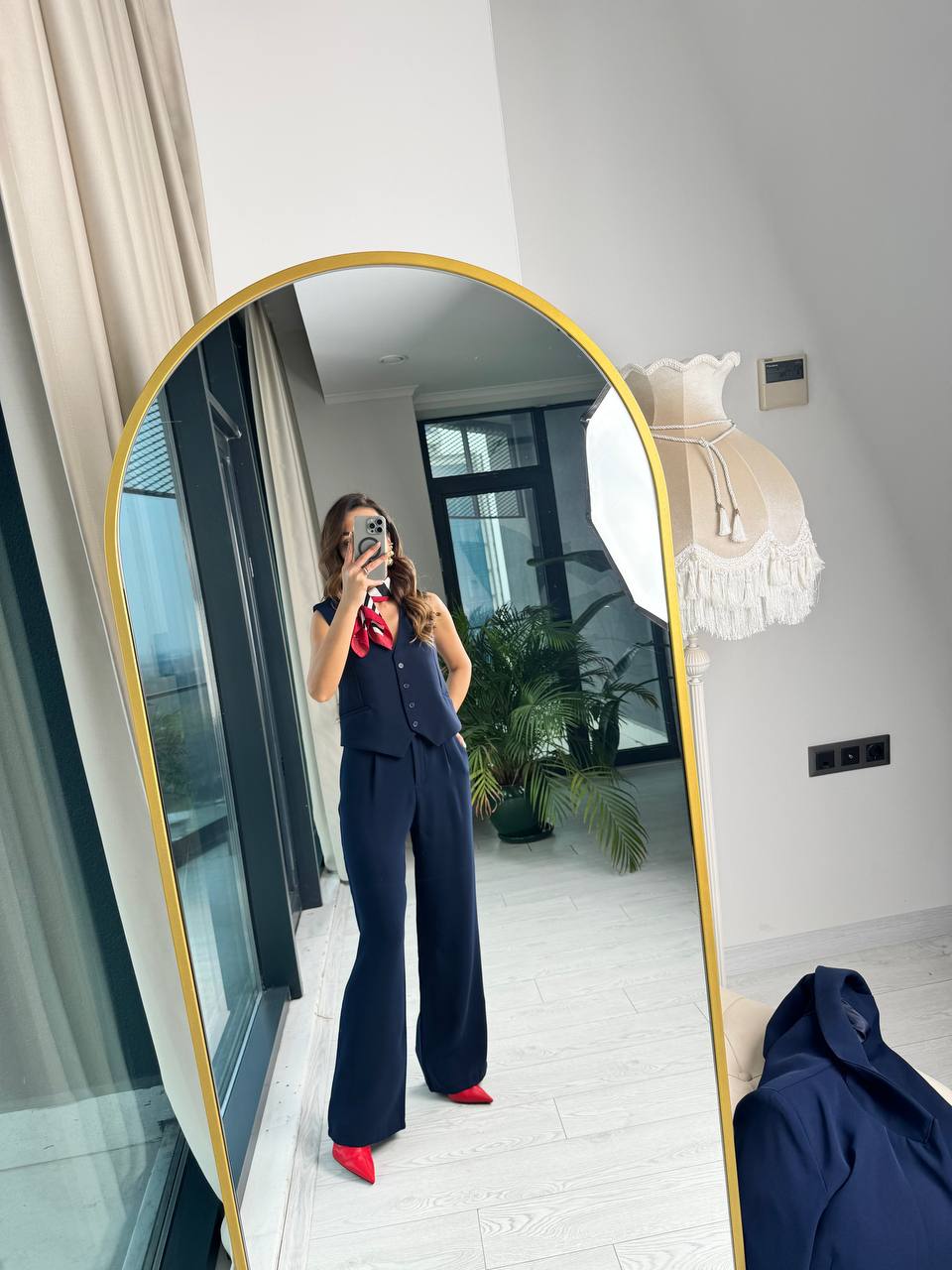 Lacivert%20Premium%20Seri%20ithal%20ipekli%20Krep%20Kumaş%20Astarlı%20Yelek