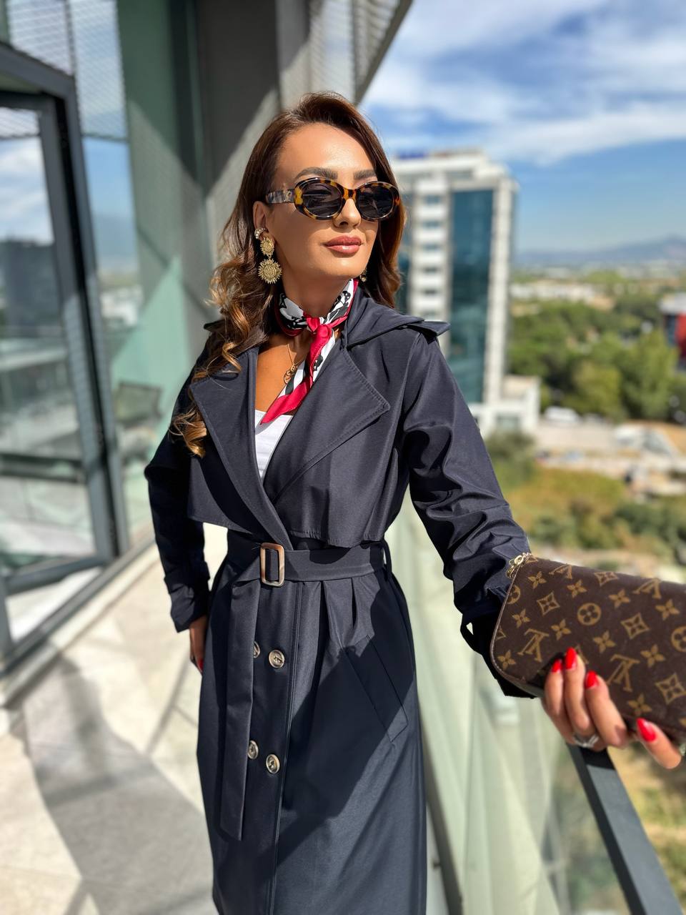 Lacivert%20Fit%20Kalıp%20Trençkot
