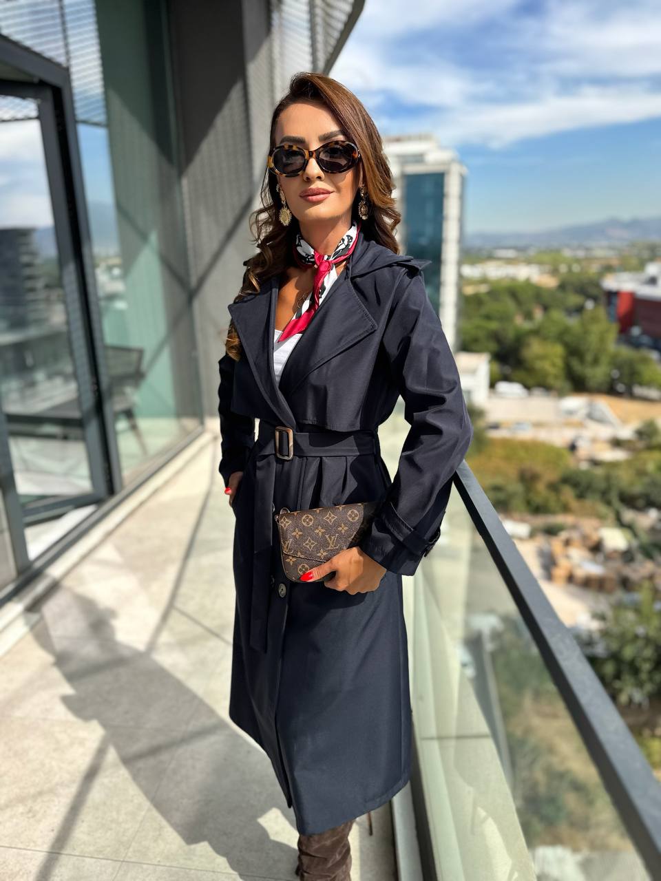 Lacivert%20Fit%20Kalıp%20Trençkot