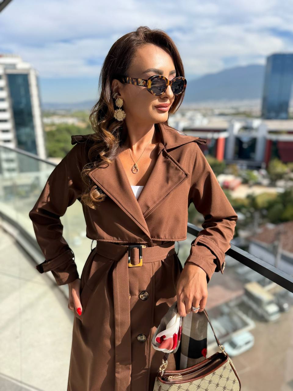 Kahverengi%20Fit%20Kalıp%20Trençkot