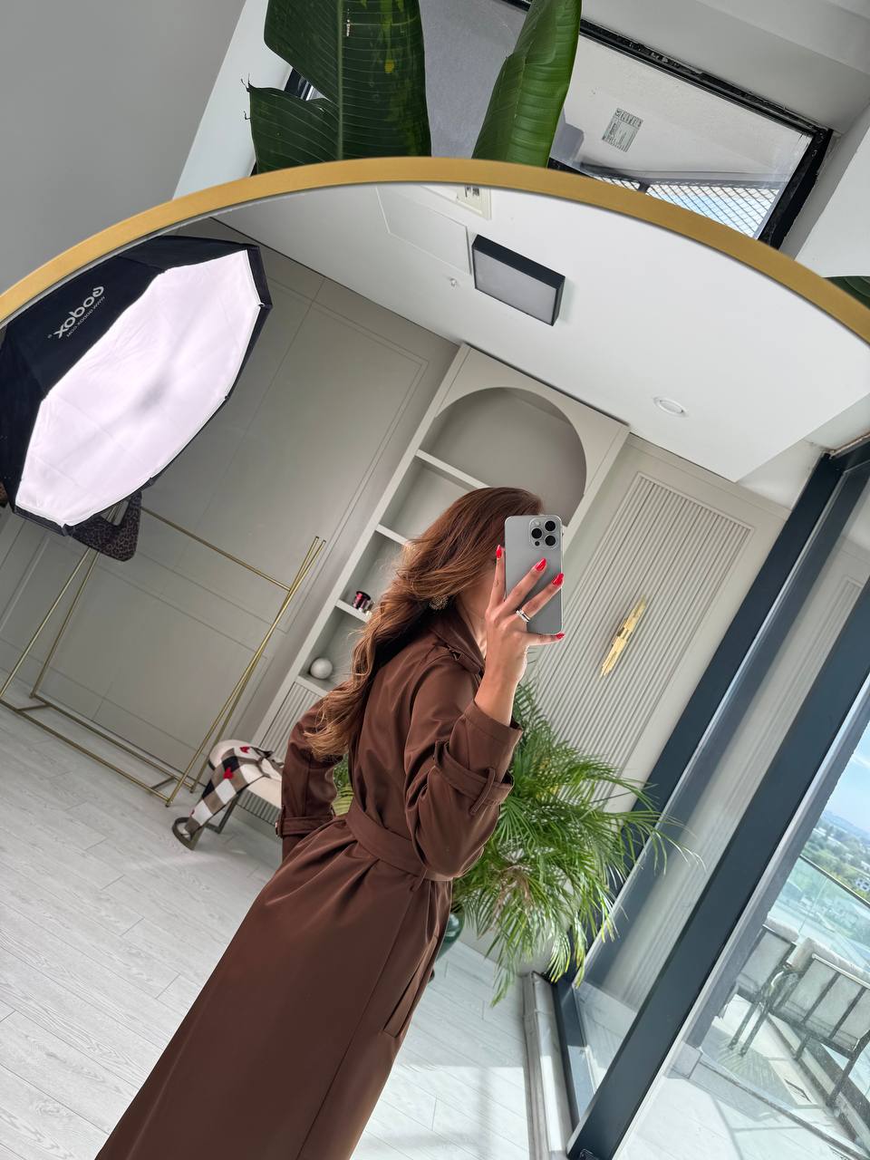 Kahverengi%20Fit%20Kalıp%20Trençkot