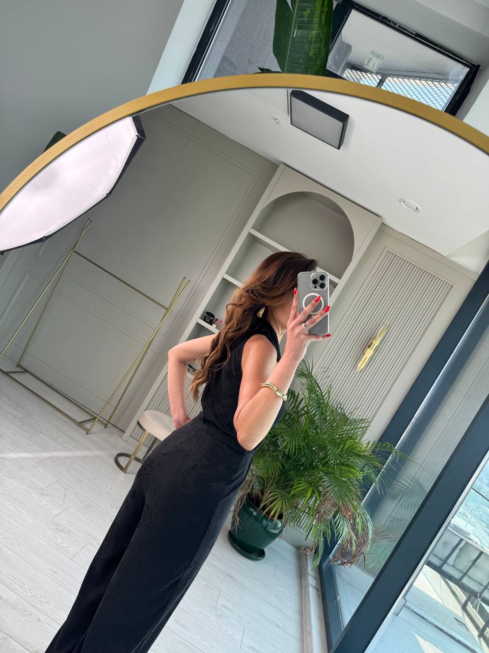 Tasarım%20Siyah%20Desenli%20İthal%20Pamuk%20Saten%20Tulum