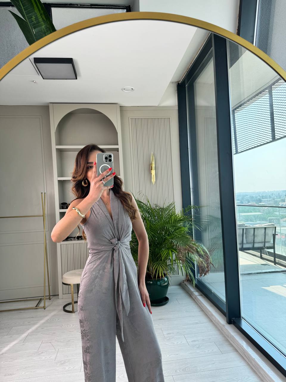 Tasarım%20Gri%20Desenli%20İthal%20Pamuk%20Saten%20Tulum