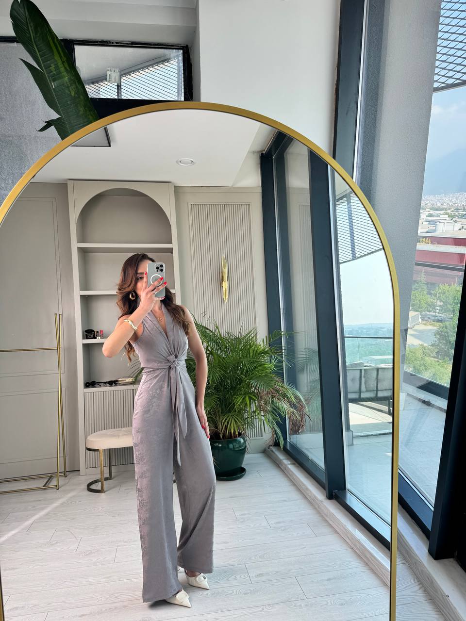 Tasarım%20Gri%20Desenli%20İthal%20Pamuk%20Saten%20Tulum