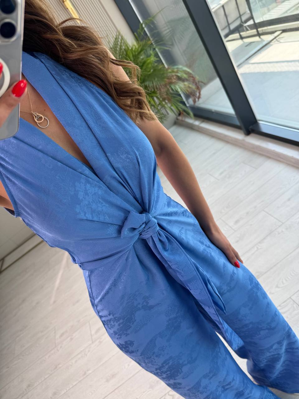 Tasarım%20Mavi%20Desenli%20İthal%20Pamuk%20Saten%20Tulum