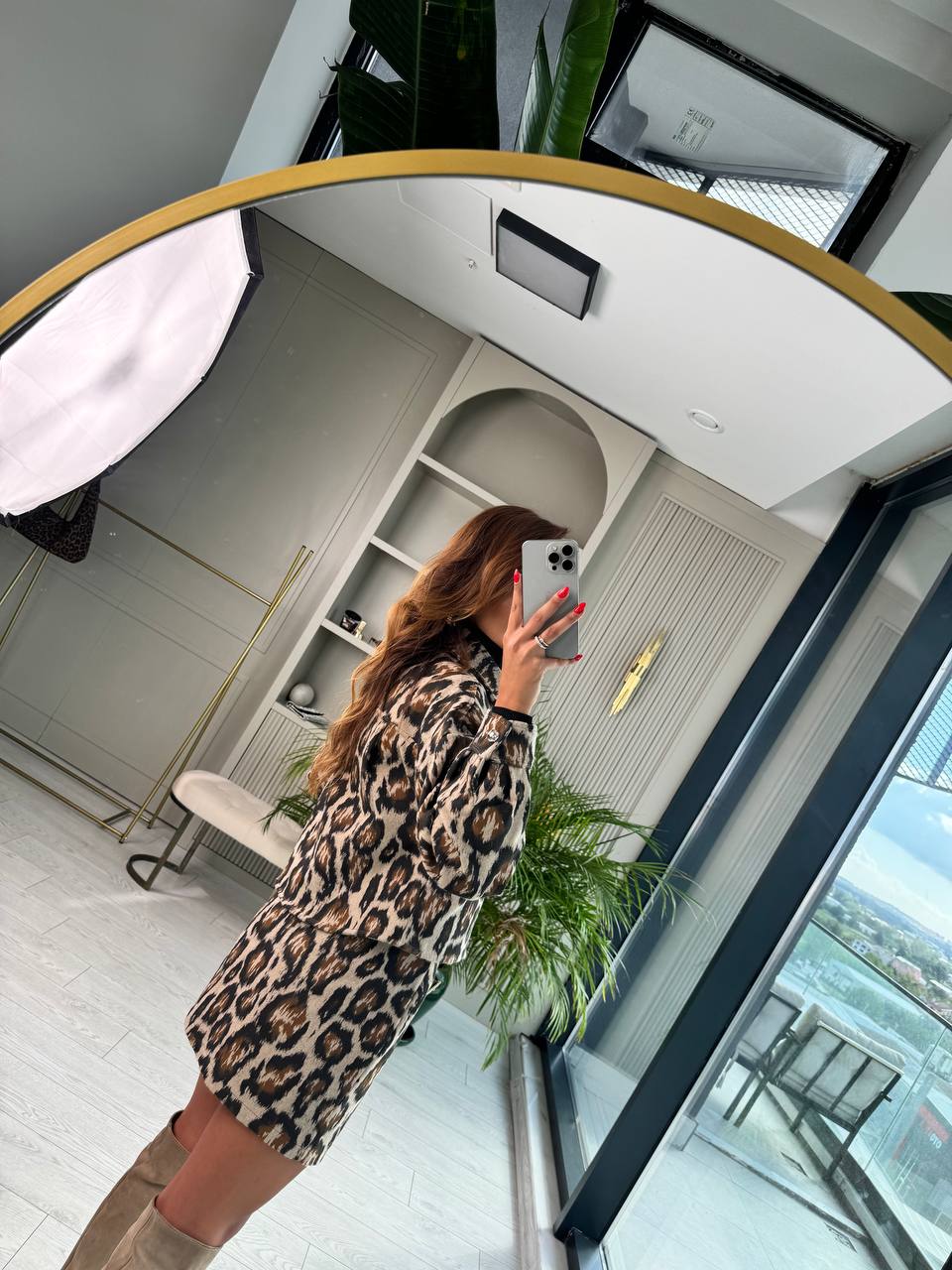 Leopar%20Desen%20Dokulu%20Premium%20Etek%20Ceket%20Takım