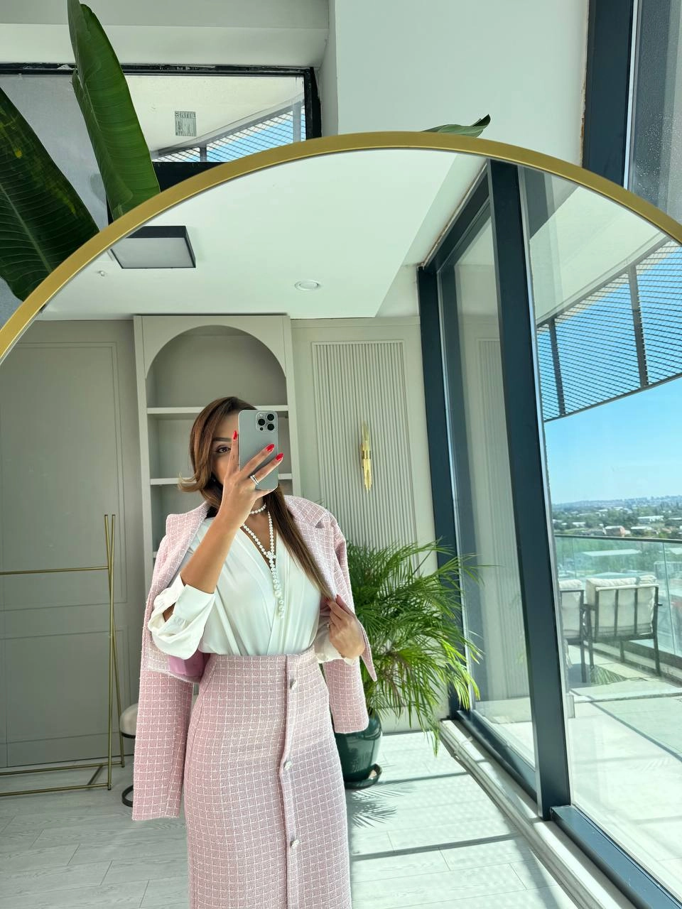 Pudra%20Pembe%20Lüks%20Kalite%20Etek%20Ceket%20Tuvid%20Takım