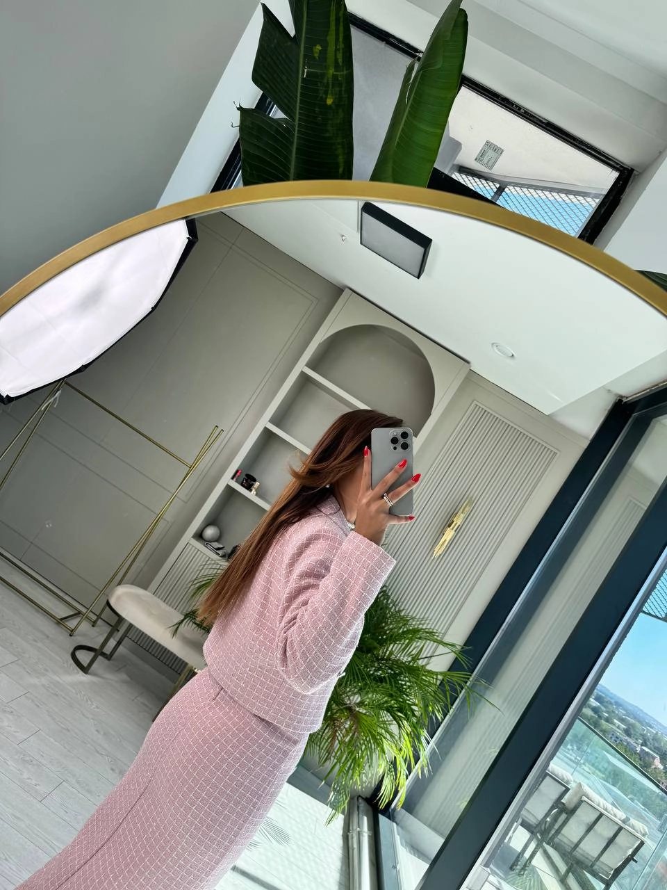 Pudra%20Pembe%20Lüks%20Kalite%20Etek%20Ceket%20Tuvid%20Takım