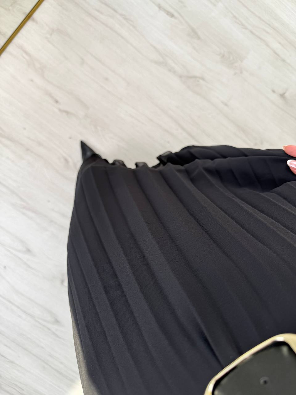 Siyah%20Beli%20Lastikli%20Astarlı%20Piliseli%20Premium%20Şifon%20Etek