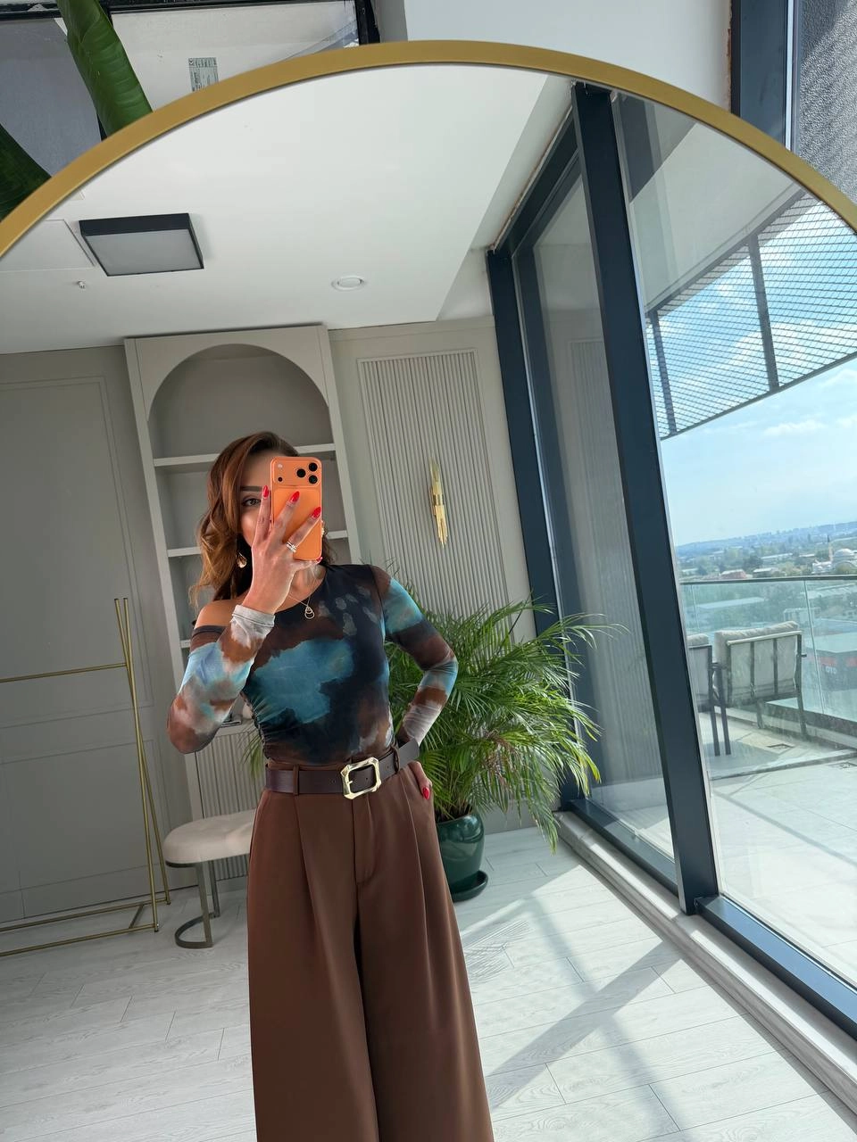 Kahverengi%20Kemerli%20Zara%20Model%20Atlas%20Kumaş%20Bol%20Paça%20Pantolon