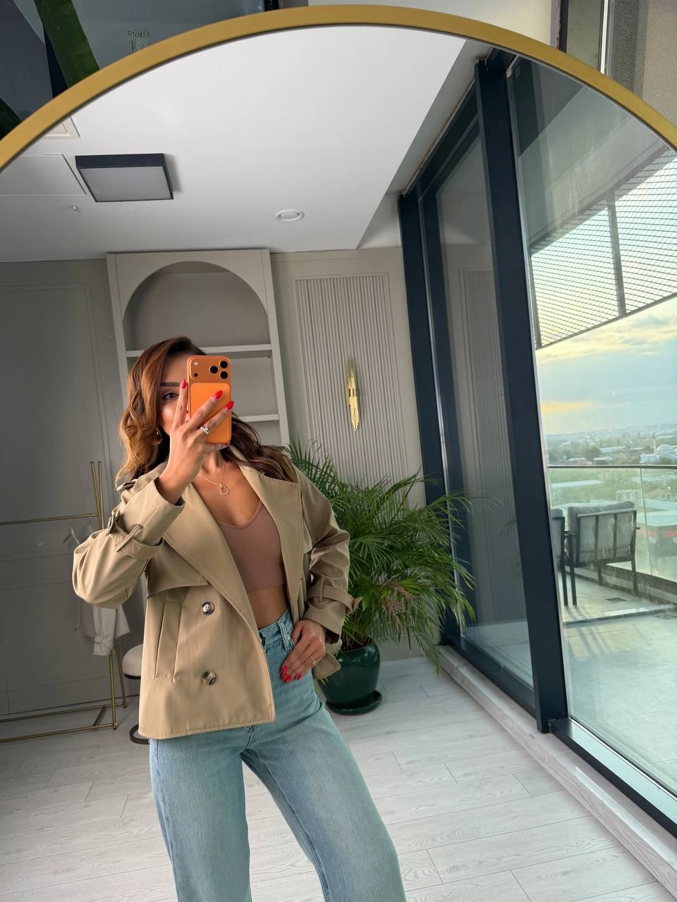 Vizon%20Kısa%20Trençkot