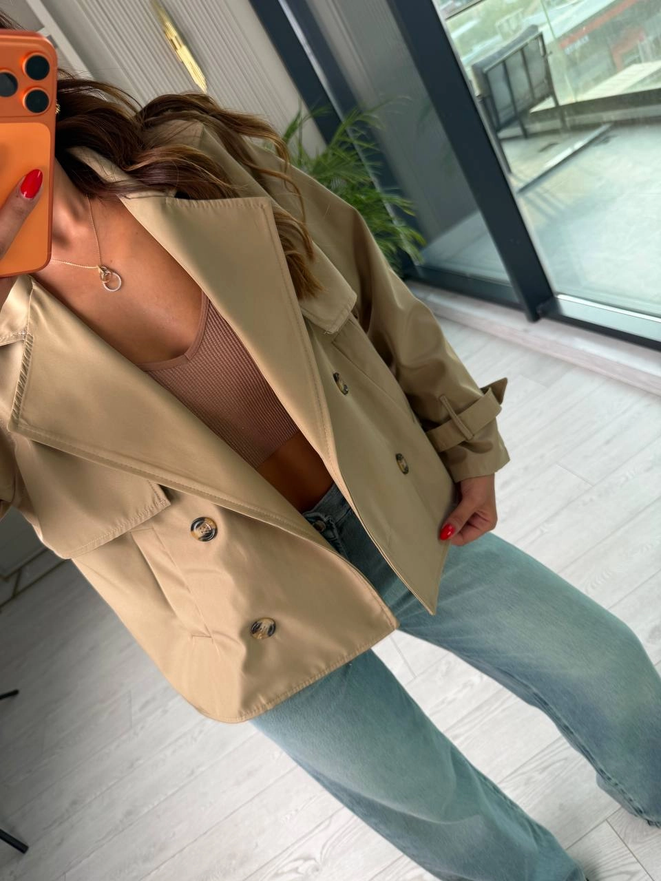 Vizon%20Kısa%20Trençkot