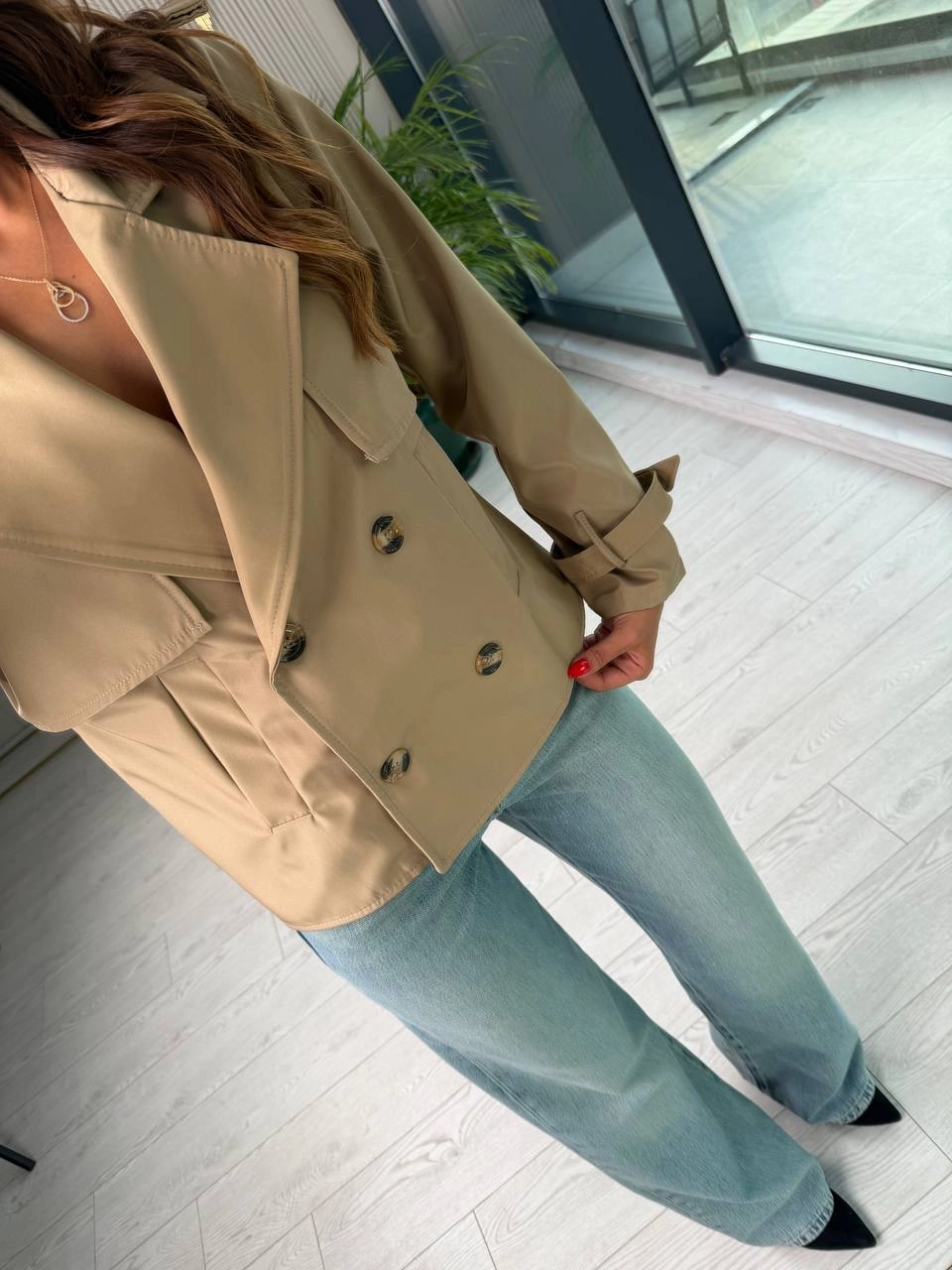 Vizon%20Kısa%20Trençkot