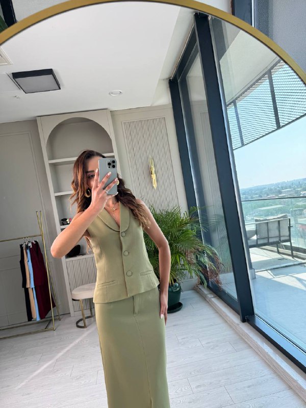 Yeşil%20Etek%20Yelek%20Atlas%20Kumaş%20Takım