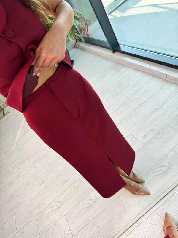 Bordo%20Etek%20Yelek%20Atlas%20Kumaş%20Takım