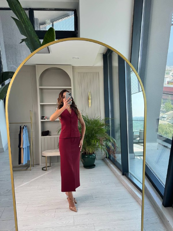 Bordo%20Etek%20Yelek%20Atlas%20Kumaş%20Takım