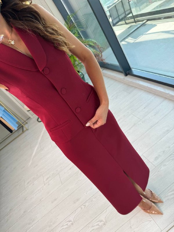 Bordo%20Etek%20Yelek%20Atlas%20Kumaş%20Takım