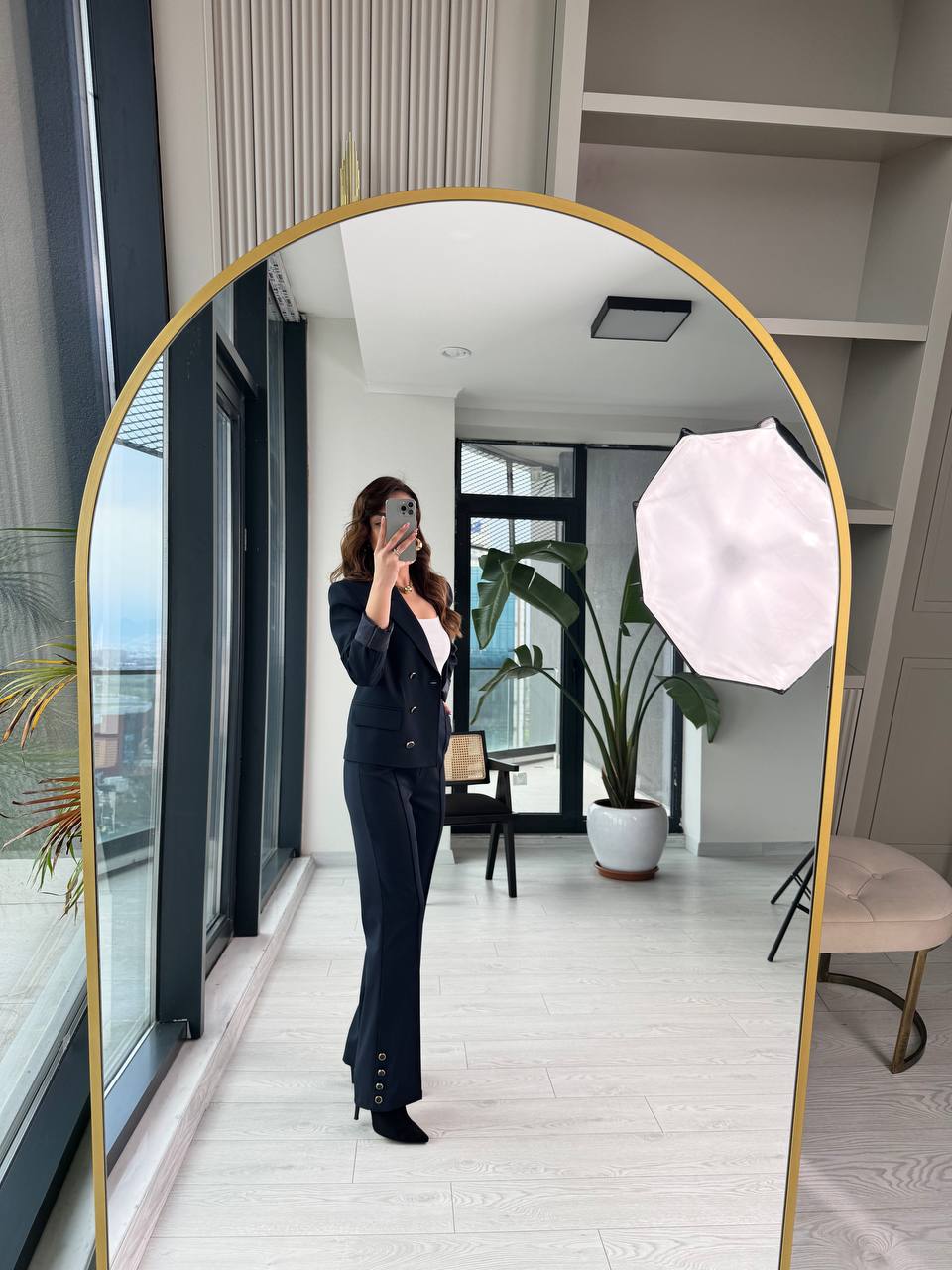 Lacivert%20Premium%20Seri%20Düğme%20Detaylı%20Pantolon%20Ve%20Ceket%20Takım