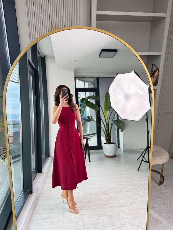 Bordo%20Arka%20Bağlamalı%20Cepli%20İthal%20İpekli%20Krep%20Elbise