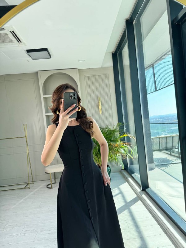 Siyah%20Arka%20Bağlamalı%20Cepli%20İthal%20İpekli%20Krep%20Elbise