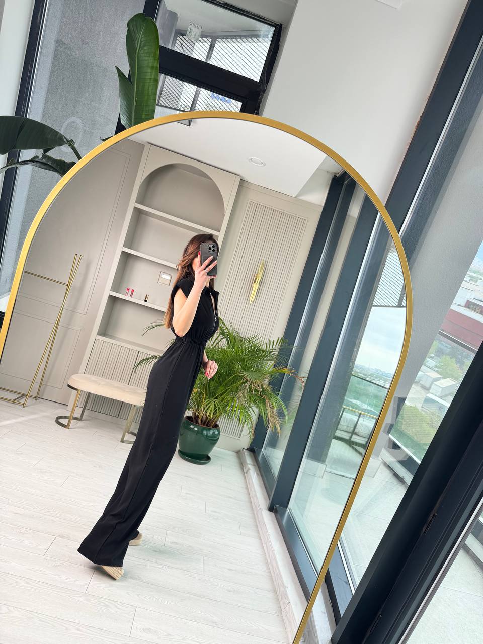 Siyah%20Beli%20Lastikli%20Fermuarlı%20Tensel%20Kumaş%20Tulum