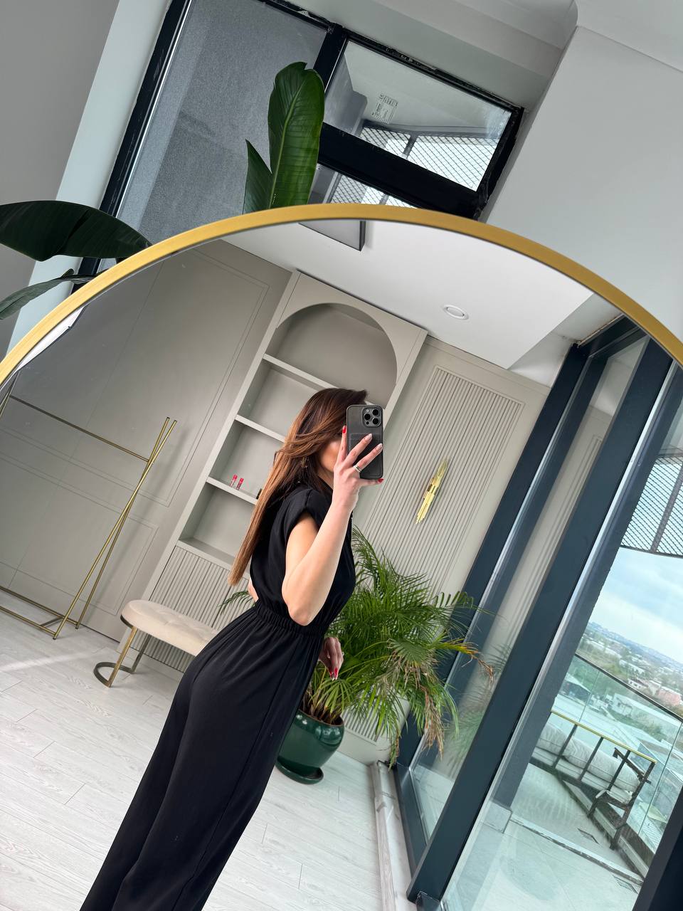 Siyah%20Beli%20Lastikli%20Fermuarlı%20Tensel%20Kumaş%20Tulum