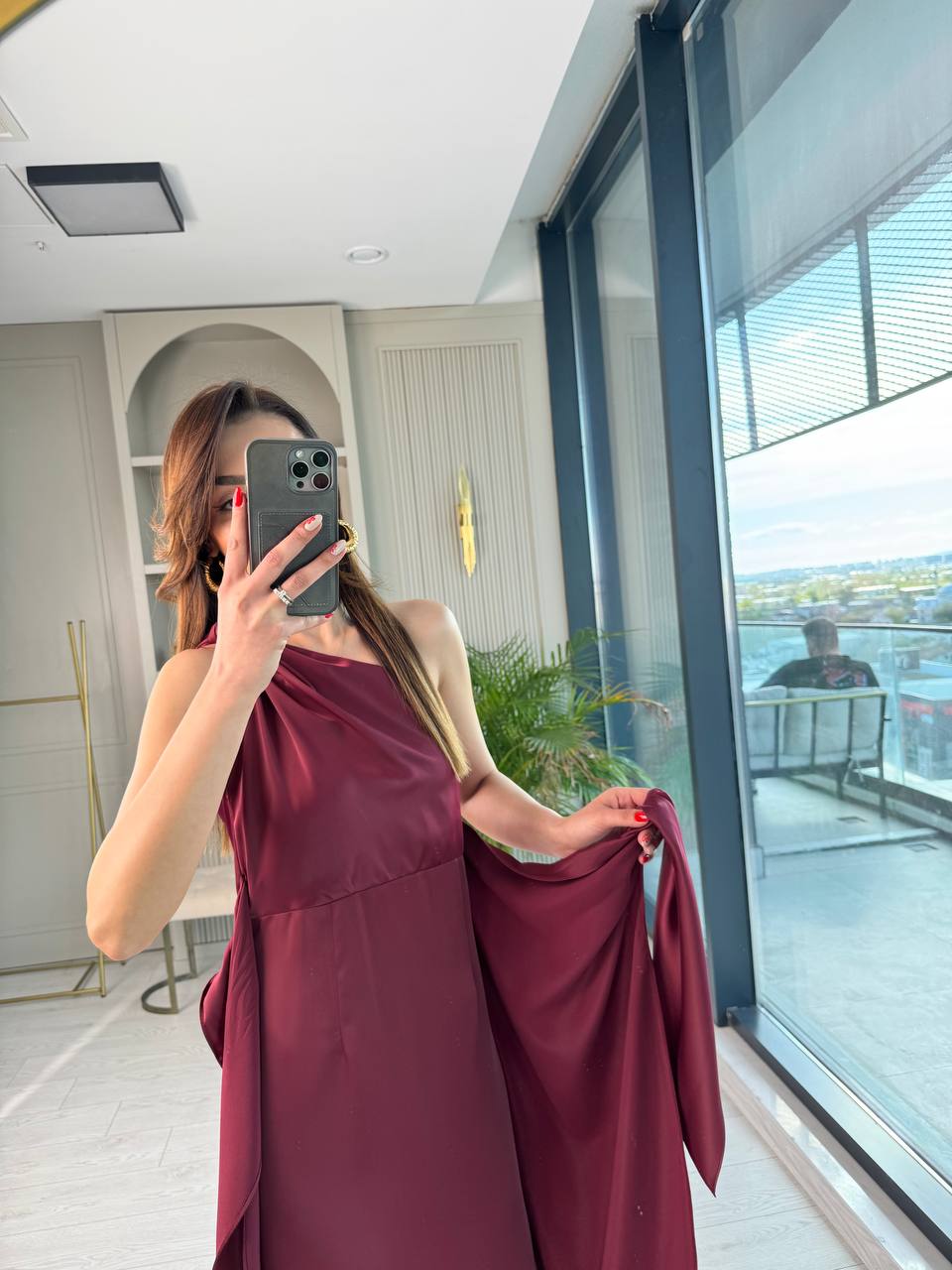 Bordo%20Tek%20Kol%20Tok%20Saten%20Maria%20Elbise