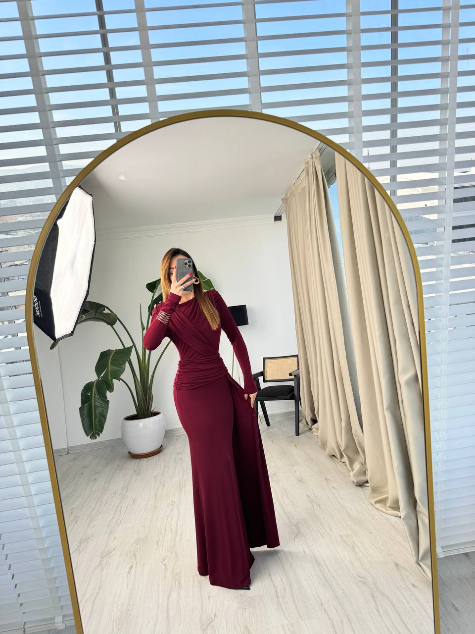 Bordo%20Tasarım%20Vatkalı%20ithal%20Candy%20Kumaş%20Claire%20Elbise