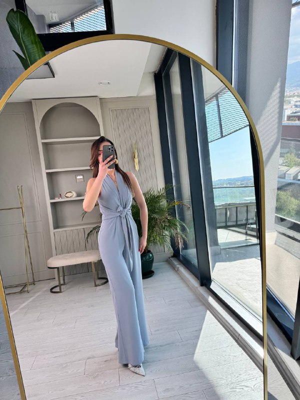 Tasarım%20Gri(Buz%20Mavi)%20Zara%20Krep%20Kumaş%20Bağlamalı%20Tulum