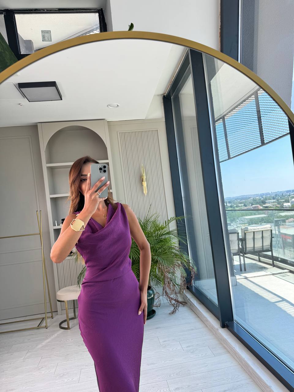 Mor%20Degaje%20Yaka%20Zara%20Model%20Saten%20Elbise