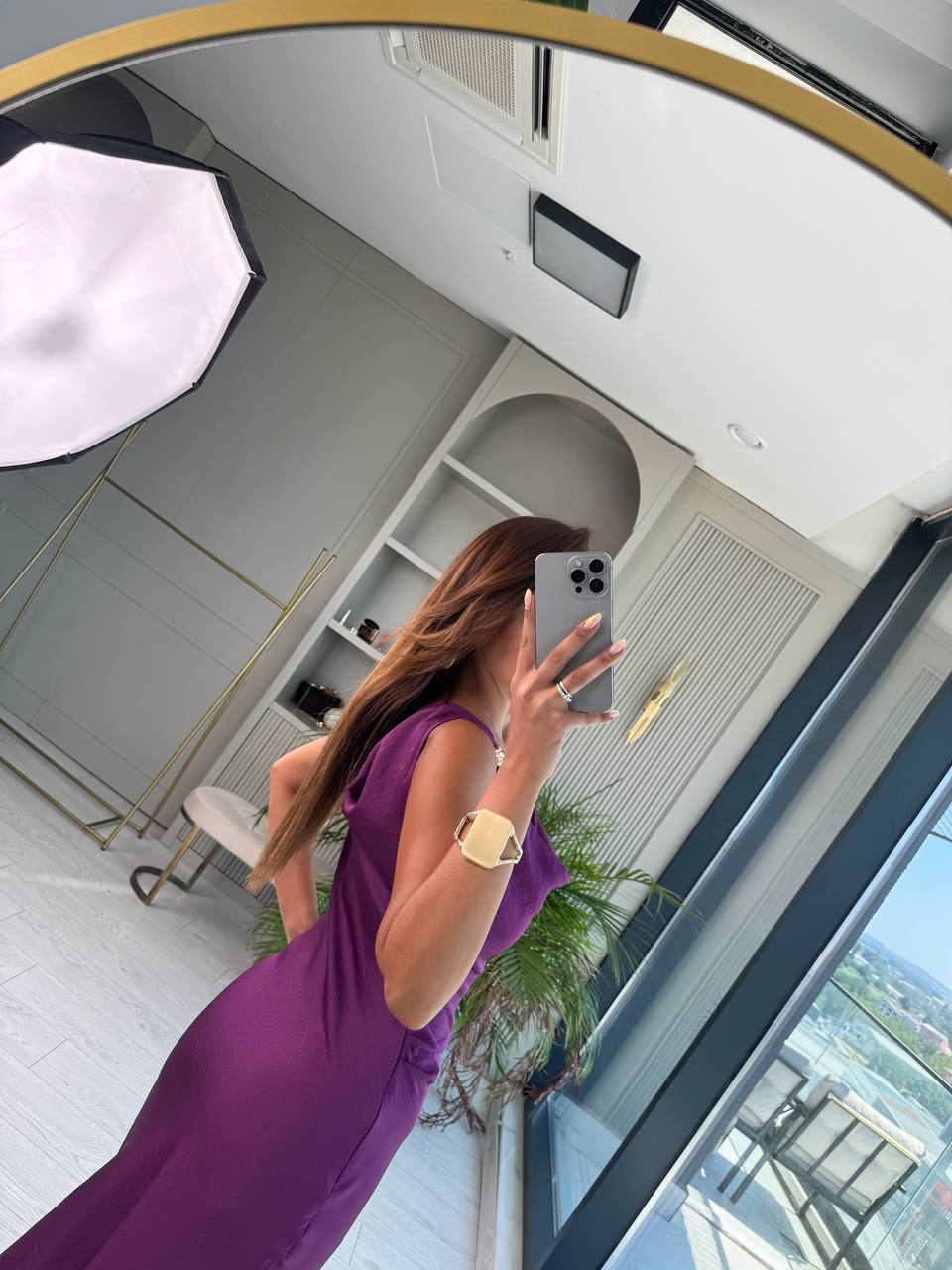 Mor%20Degaje%20Yaka%20Zara%20Model%20Saten%20Elbise